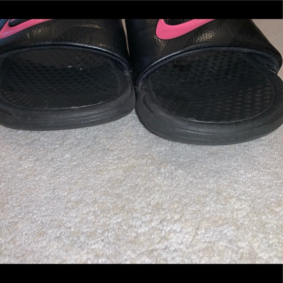 NIKE black flip flops sandals pool slides women’s size 6 - Picture 7 of 14